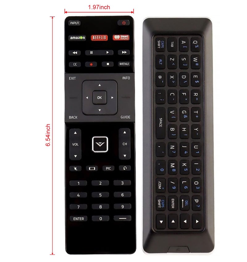 Vinabty New XRT500 QWERTY Keyboard with Back Light Remote Replacement fit for VIZIO TV M43-C1 M49-C1 M50-C1 M55-C2 M60-C3 M65-C1 M70-C3 M75-C1 M80-C3 M322I-B1 M422I-B1 M492I-B2 M502I-B1 M552I-B2 M602I-B3 - Image 5