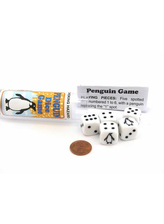 Koplow Games Penguin Dice Game with 5 Dice Travel Tube and Gaming Instructions - Image 1
