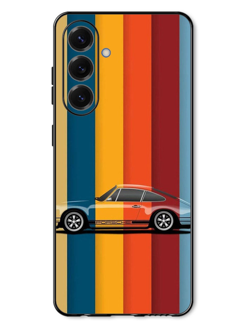 Theodor Case Compatible with Samsung Galaxy A37 Protection Shockproof Bumper Cover Vintage Porche - Image 1