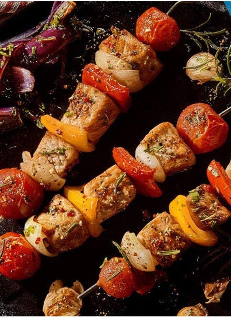 GO2CAMPS BBQ Bamboo Sticks 100 Peices (40 cm) | Barbecue Bamboo Skewers,Wooden Skewers for Grilling Kabobs, Vegetables, Meat, and Seafood, Perfect for Outdoor BBQs, Picnics and Camping  - Image 2