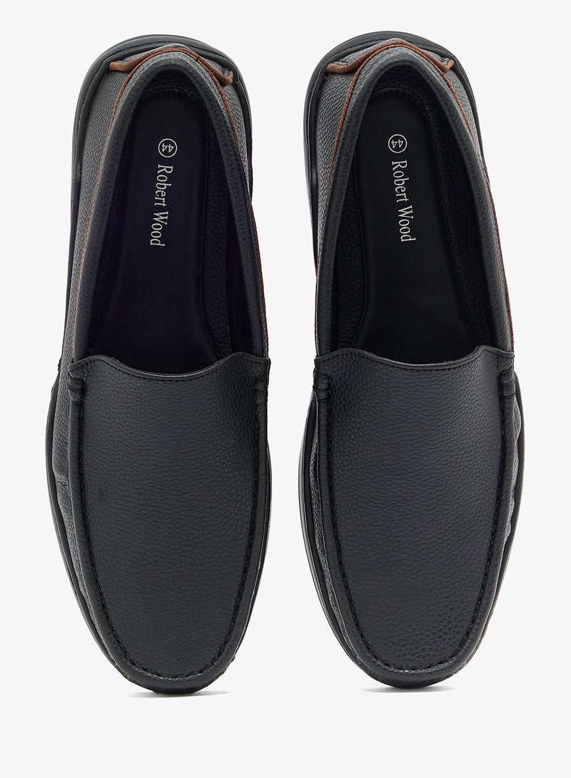 Robert Wood Faux Leather Loafers - Image 4