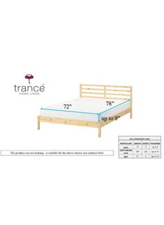 Trance Home Linen Trance Home Linen 100% Cotton 78x72 inch King Fitted 200TC Satin Stripe Elastic Fitted Bedsheet | Bedroom Hotels Daily Use Fitted Bedspread with 2 Pillow Covers (78"x72" | 6.5x6 feet, Moss Green)  - Image 2