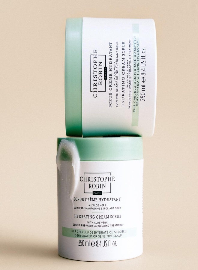 Christophe Robin Hydrating Cream Scrub With Aloe Vera - Hydrating Pre-Wash Hair Treatment - 8.4 fl. oz - Image 4