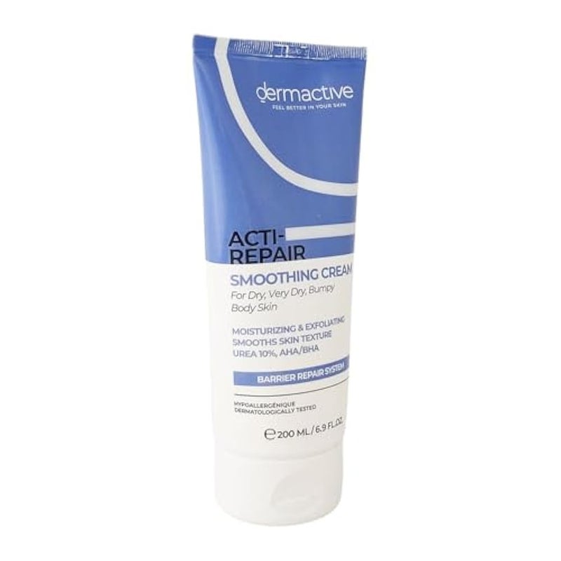 DERMACTIVE Acti-Repair Smoothing Cream – 200ml | Deep Nourishment, Skin Repair & Softness, Soothes Dry & Rough Skin - Image 4