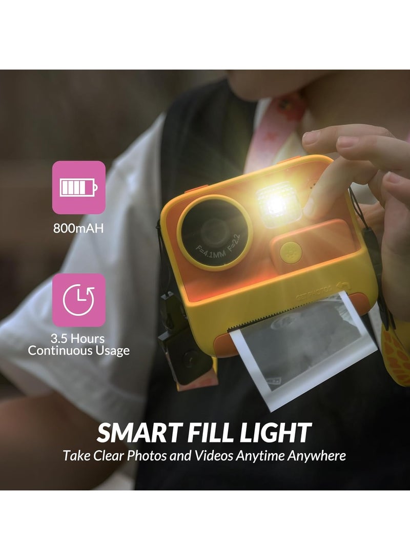 AROAQ Kids Camera Instant Print, 48MP Digital Camera with Zero Ink Selfie 1080P Video Camera with 32G TF Card Toys Gifts for Girls Boys Aged 3-12 for Birthday/Holiday - Image 5