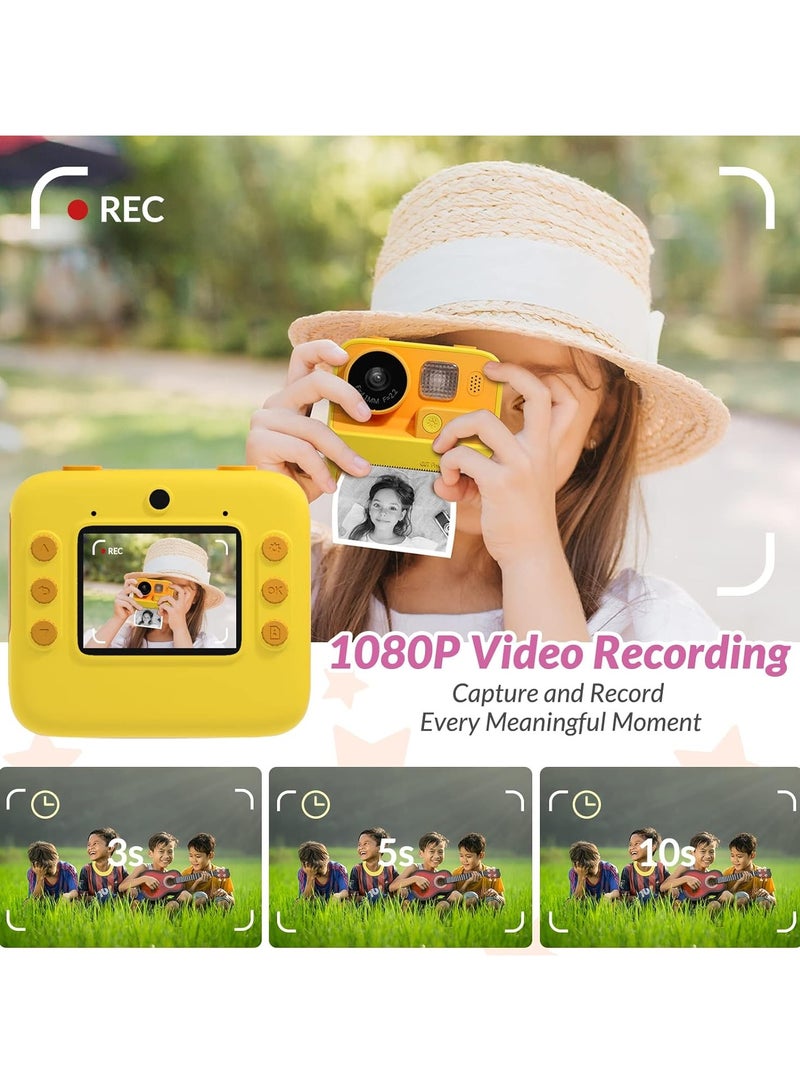 AROAQ Kids Camera Instant Print, 48MP Digital Camera with Zero Ink Selfie 1080P Video Camera with 32G TF Card Toys Gifts for Girls Boys Aged 3-12 for Birthday/Holiday - Image 4