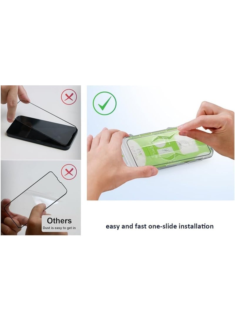 Muzz DIY 2 Pack for iPhone 17 Screen Protector with Auto-Installation Tool, Tempered Glass, HD, Easy Self-Installation no skill required (IPhone 17 5G) - Image 4