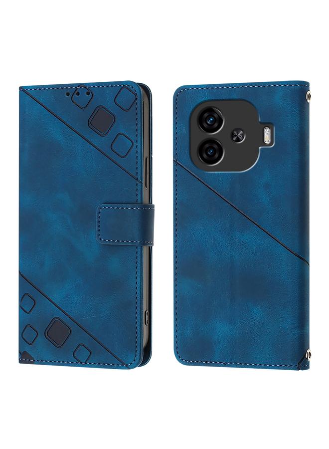 erorex Case For vivo iQOO Z9 / iQOO Z9 Turbo 5G Skin Feel Embossed Leather Phone Case - Image 2