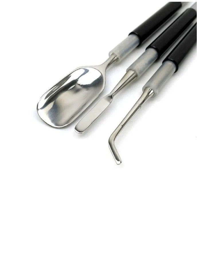 Liying Latte Art Set 3 Tools set Include Spoon & Lance, Spatula & Spike and Knob & Hook Decorating Pen for Latte Art, Cappuccino and Espresso - Image 4