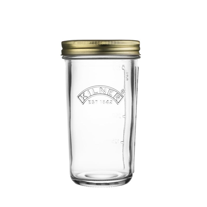 Kilner Wide Mouth Preserve Jar 05L 500ml Glass Storage Jar with Vacuum Seal Lid Ideal for Preserving Whole Fruits Vegetables Pickles Jams