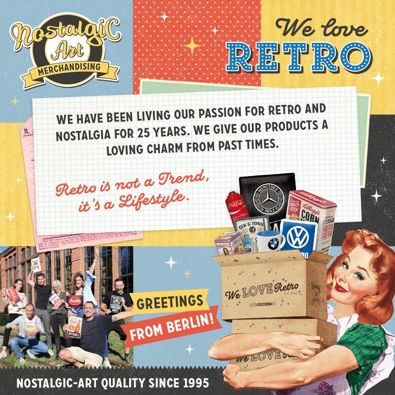 Nostalgic Art Nostalgic-Art Retro tin sign, 7.9" x 11.8", Milkshake â€“ Gift idea for diner fans, made of metal, vintage design - Image 3