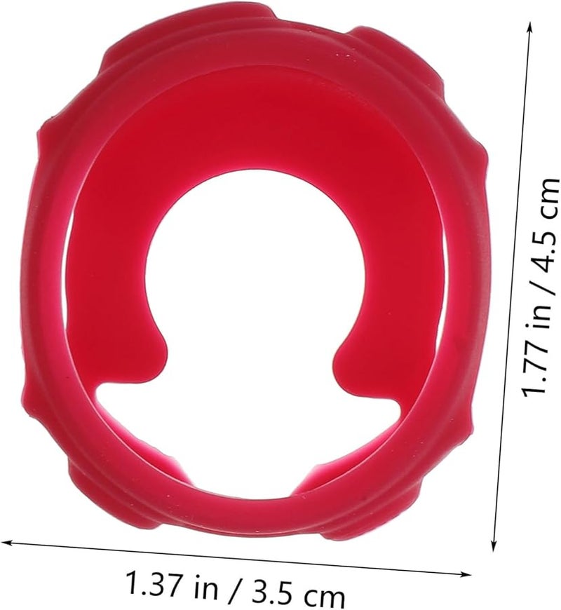 Vaguelly 4PCS Shock Resistant Silicone Protective Case Cover For Forerunner Smartwatch Wine Red Purple - Image 3