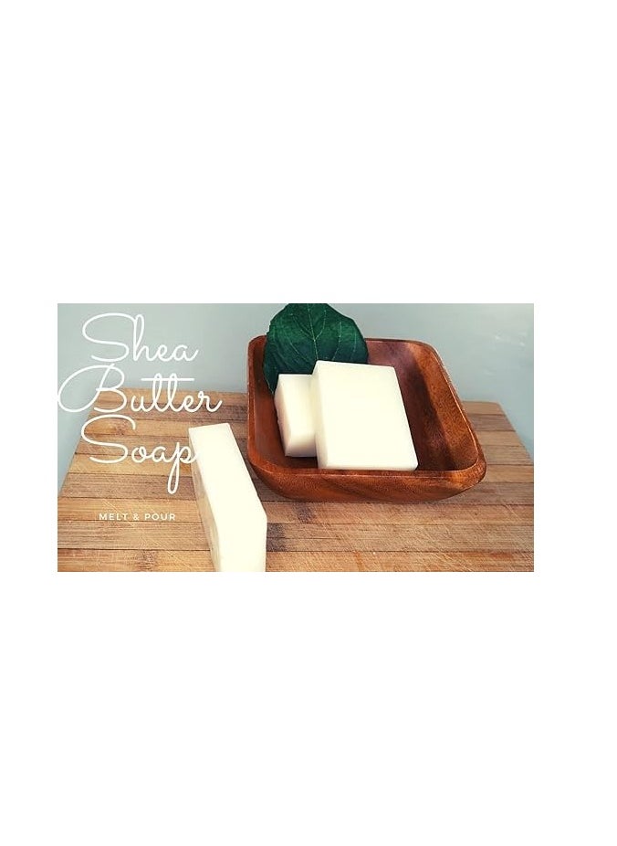 Luxurist LUXURIST Shea Butter Melt and Pour Soap Base 1 KG Bar  - Image 5