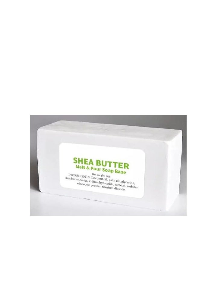 Luxurist LUXURIST Shea Butter Melt and Pour Soap Base 1 KG Bar  - Image 3