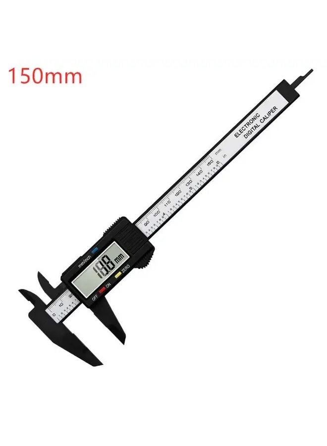 150mm Electronic Digital Caliper With LCD Black Carbon Fiber Design Precision Measuring Tool - Image 5