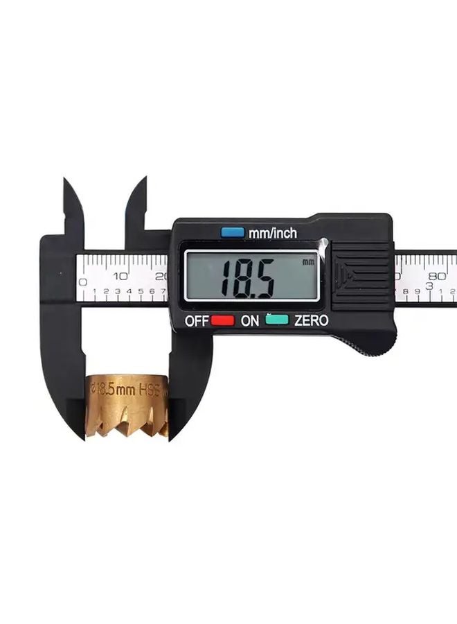 150mm Electronic Digital Caliper With LCD Black Carbon Fiber Design Precision Measuring Tool - Image 4