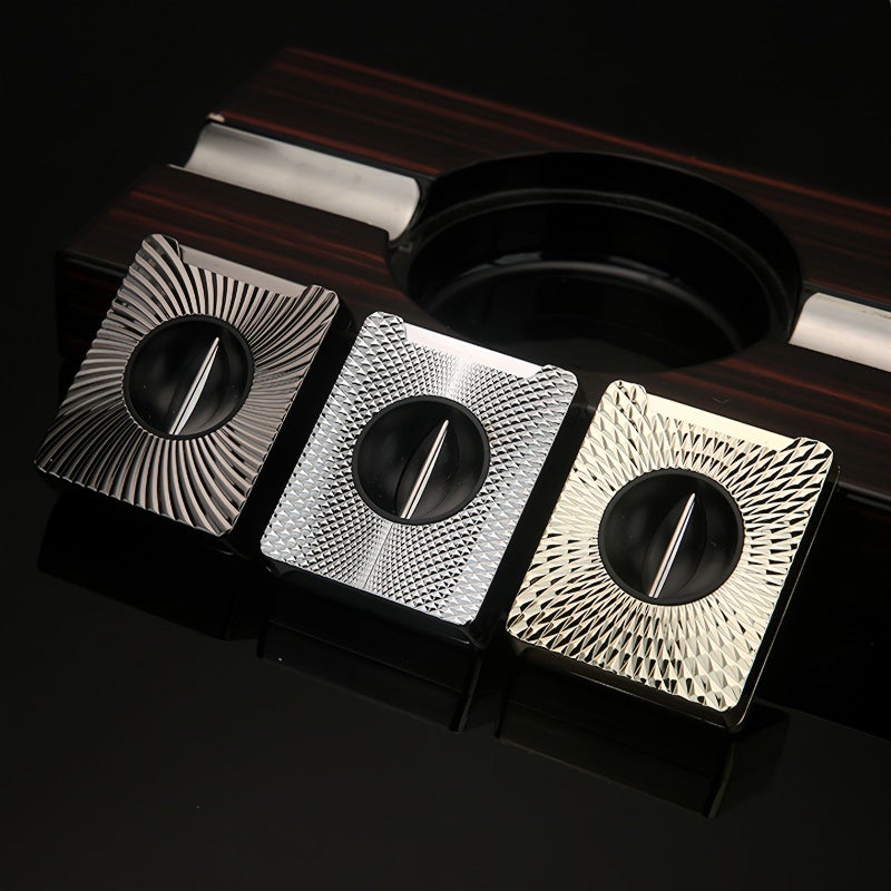 V Shaped Stainless Steel Cigar Cutter Golden Great Accessory For Cigars Excellent Gift Choice - Image 1