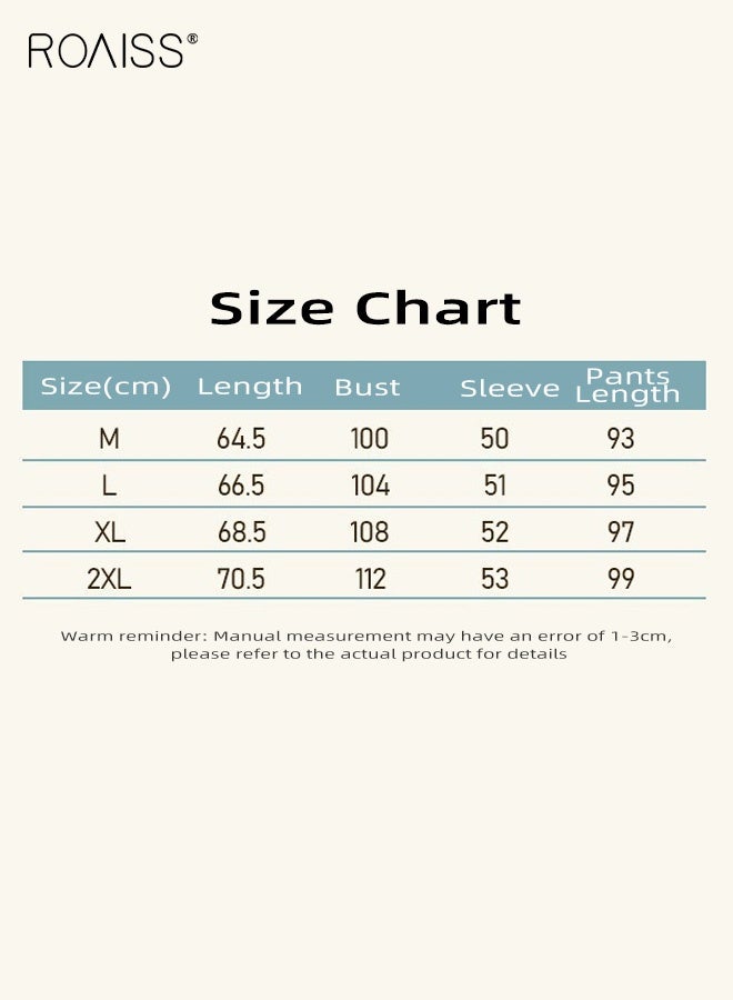 roaiss Women's Elegant Floral Print Pajama Set Soft Long Sleeve Button up Top and Pants, Comfortable and Breathable for Home Wear, Machine Washable Loungewear - Image 5