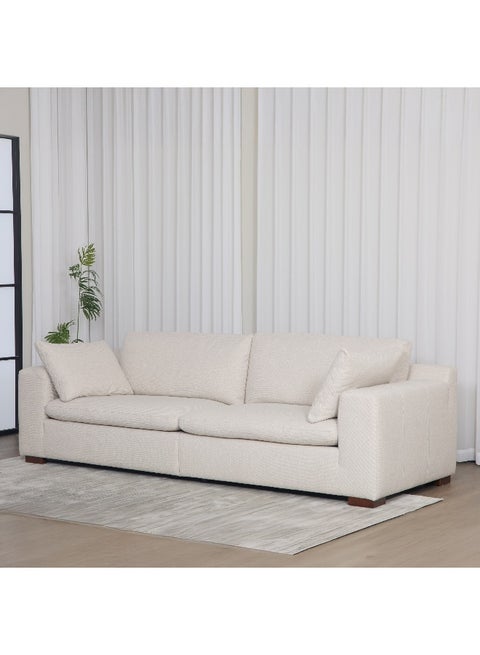 Victoria 4-Seater Fabric Sofa with 2 Arm Pillows
