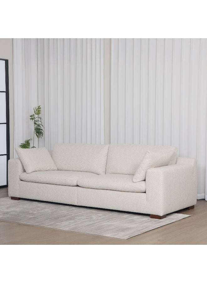 Home Box Victoria 4-Seater Fabric Sofa with 2 Arm Pillows  - Image 1