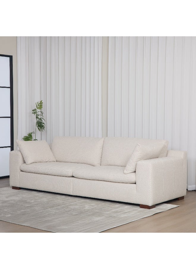 Home Box Victoria 4-Seater Fabric Sofa with 2 Arm Pillows  - Image 3