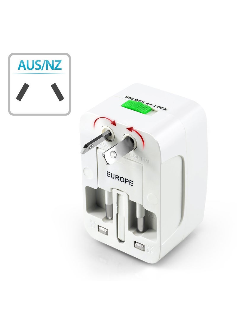 HI PLASST PINS N PLUGS HiPLASST International All in One Universal Travel Adapter EuropeUKUSChinaIndia Universal Worldwide Charger Plug for Phone Laptop Mobile Portable Power Adaptor  - Image 5