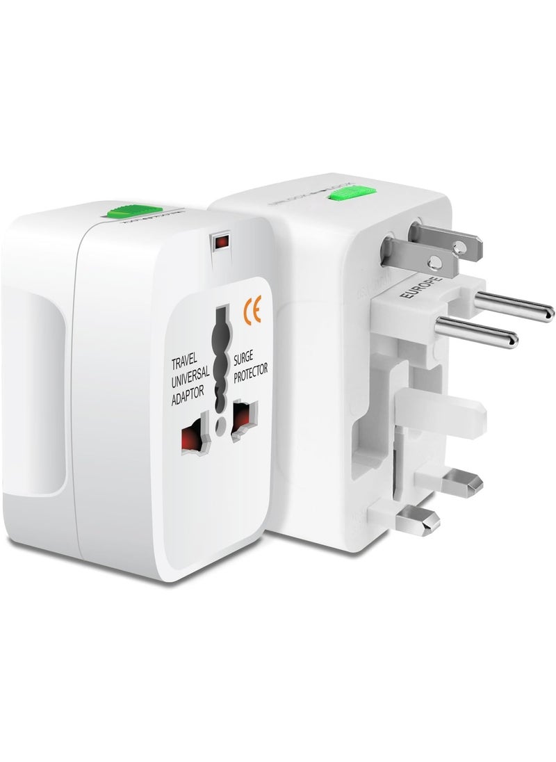 HI PLASST PINS N PLUGS HiPLASST International All in One Universal Travel Adapter EuropeUKUSChinaIndia Universal Worldwide Charger Plug for Phone Laptop Mobile Portable Power Adaptor  - Image 1
