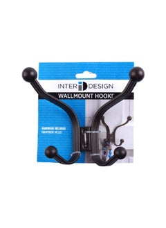 York Lyra Wall Mount Garment Hooks Bronze 13.97 x 6.35 x 13.46 cm 53571