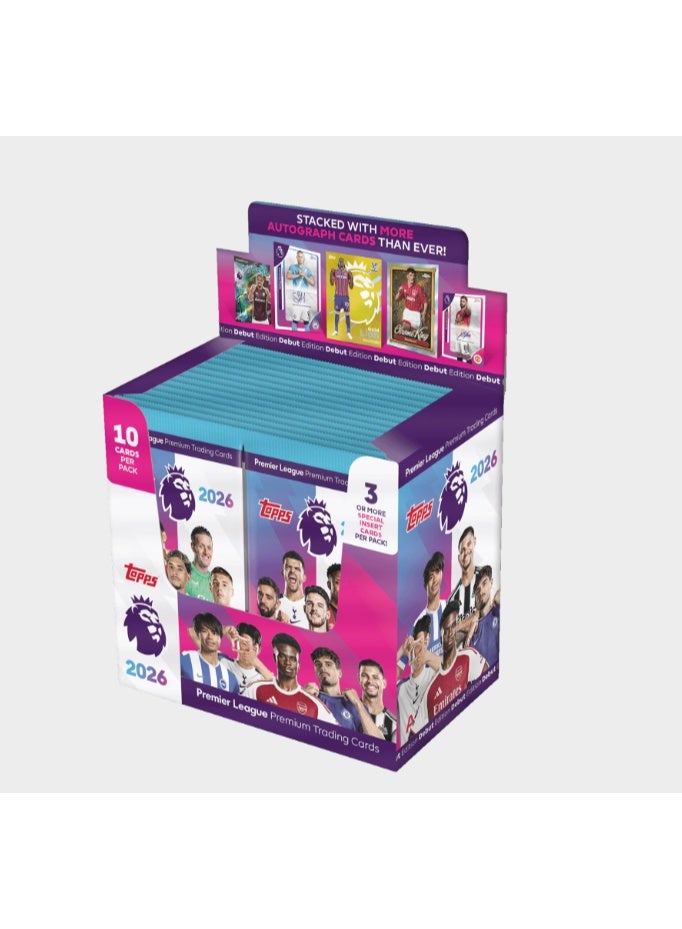 Topps Premier League 2025/26 - Single Pack (Box of 28 packs) - Image 1