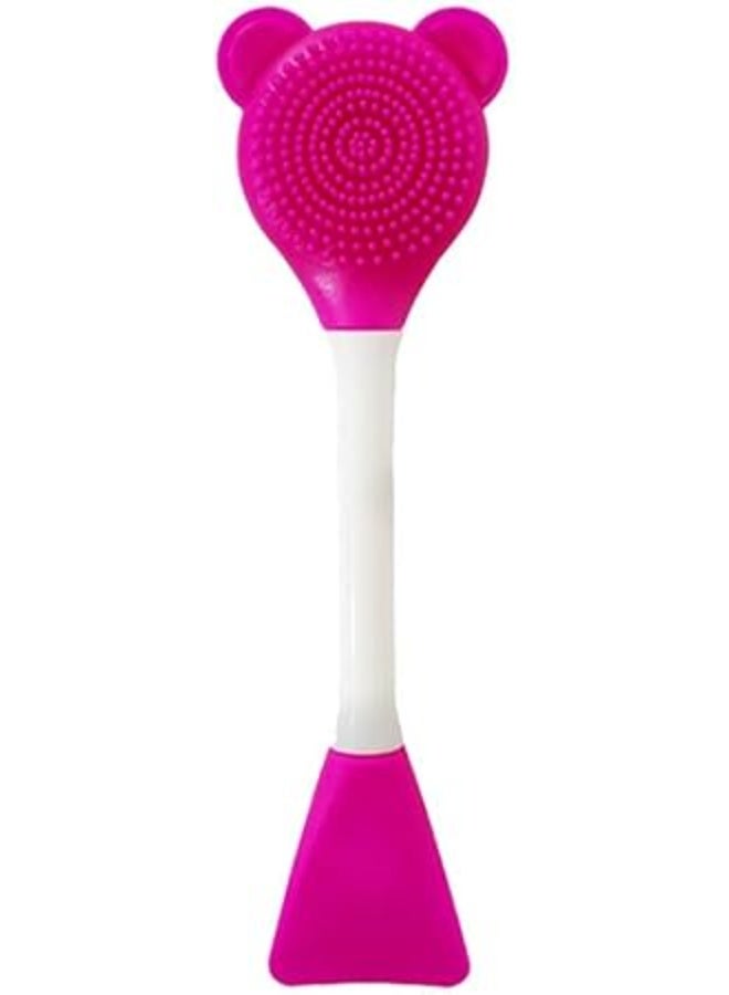 Double-Sided Silicone Face Brush for Cleansing and Mask Application – 2-in-1 Gentle Deep Exfoliating Manual Brush – Flexible Skincare Tool (1 Piece)-color may vary - Image 3