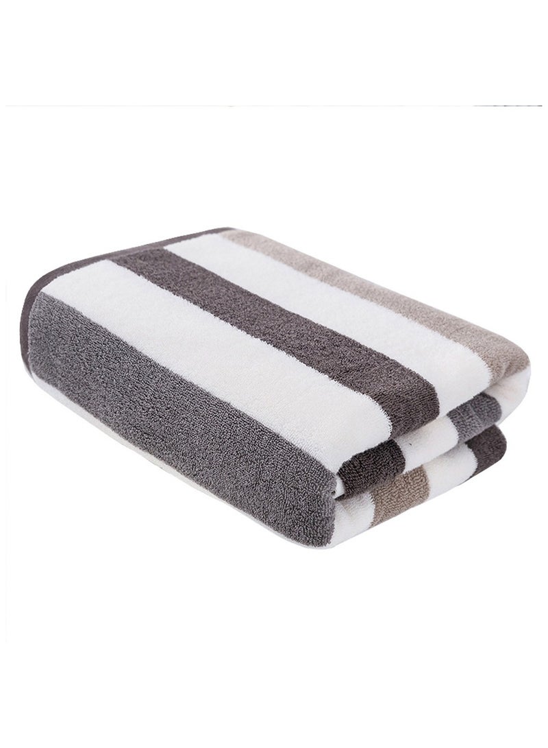 Bath Towel Beach Towel Large Thick Cotton Bath Sheets  Swimming Pool Towels Absorbent 35x71 inch（90x180 cm） (Grey) - Image 5