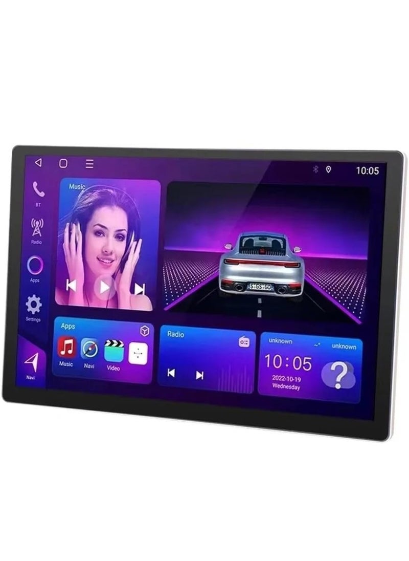 Vierex - 13 Inch Car Stereo Android Radio 4GB RAM Support Apple Carplay Android Auto Wireless QLED Fast Interface AHD Camera Included SIM Card Support Bluetooth 2Din Multimedia GPS - Image 1