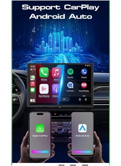Vierex 13 Inch Car Stereo Android Radio 4GB RAM Support Apple Carplay Android Auto Wireless QLED Fast Interface AHD Camera Included SIM Card Support Bluetooth 2Din Multimedia GPS  - Image 5