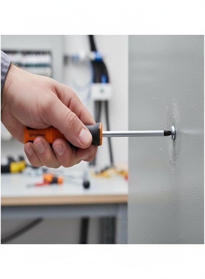 Groz Pozidriv Screwdriver with Magnetized Tip | Cushion Grip Screwdriver | Durable and Ergonomic Design | Screwdrivers for Home, Professional, DIY Use | SCDR/R/PZ3/150 (PZ3 X 150mm) - Image 2