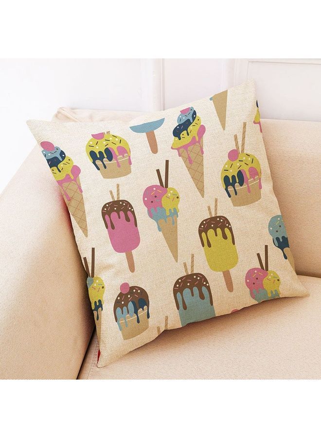 NIBEMINENT Decorative Printed Cushion Cover Multicolour