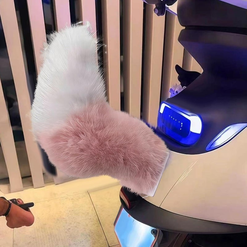 Motorcycle Furry Moving Tail - Cosplay Animal Tail, Bike Rear Decoration, Plush Vehicle Exterior Accessory | Themed Events Stage Performance for Daily Rides Bikers Carnival Masquerade School Plays - Image 3
