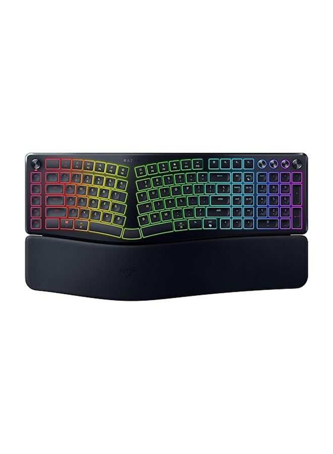 Razer Pro Type Ergo Wireless Split Ergonomic RGB Keyboard Black-RZ03-05440100-R3M1 - Image 1