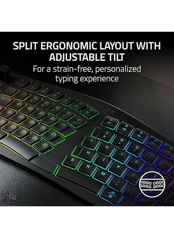 Razer Pro Type Ergo Wireless Split Ergonomic RGB Keyboard Black-RZ03-05440100-R3M1 - Image 2