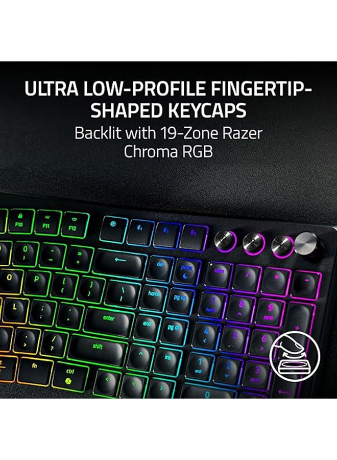 Razer Pro Type Ergo Wireless Split Ergonomic RGB Keyboard Black-RZ03-05440100-R3M1 - Image 3