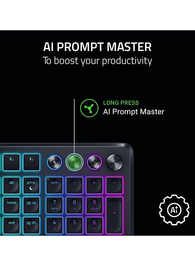 Razer Pro Type Ergo Wireless Split Ergonomic RGB Keyboard Black-RZ03-05440100-R3M1 - Image 5