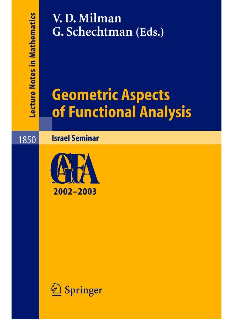 null - Geometric Aspects of Functional Analysis: Israel Seminar 2002-2003 - Image 1