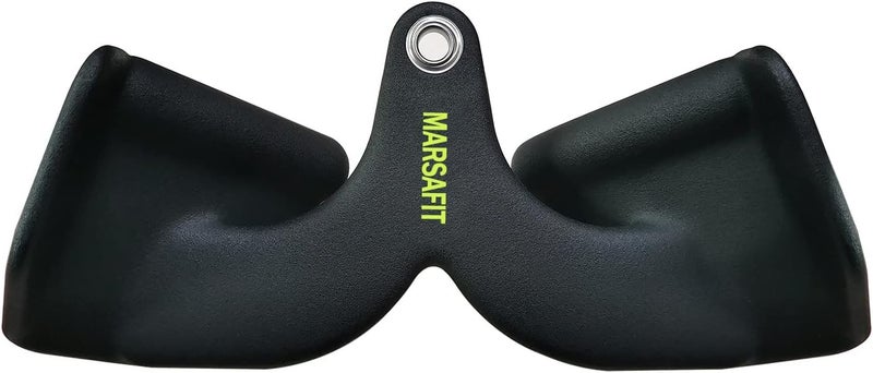 MARSAFIT Home Gym Fitness Rowing T-bar V-bar Pulley Cable Machine Attachment, Bicep Curl Tricep Lat pulldown Bar Back Strength Training Handle Grips Lat Pull Down Bar for Seat Row Workout - Image 1