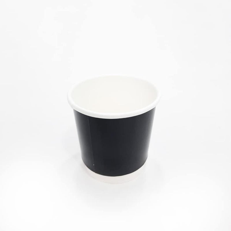 SNH Packing Disposable Double Wall Black Coffee Cups 8 oz Coffee Cups To Go (25 pack) Paper Coffee Cups and Designs | Recyclable | Hot Coffee Cups. - Image 3