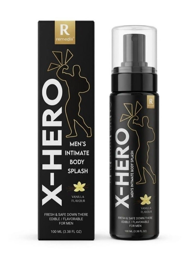 Remedix X-Hero Men's Body Splash – Vanilla - 100 Ml - Image 1