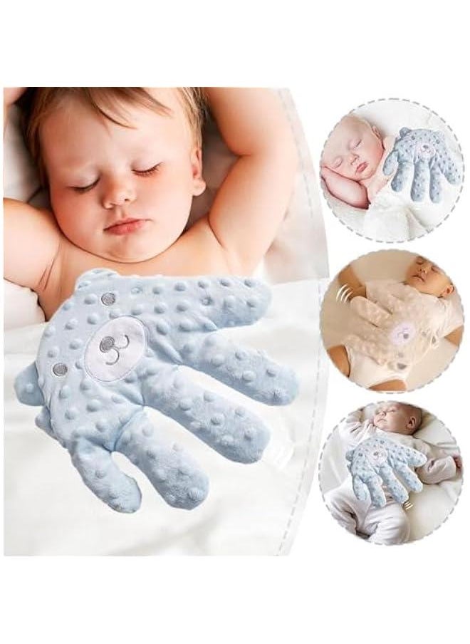 MIXDE Baby Startle Prevention Hand Glove, Baby Sleeping Palm, Baby Sleep Automatic Beater, Baby Soothing Palm Pat Sleep Artifact, Baby Soothing Hand For Sleeping, Red Bean Filling (Beige Bear)  - Image 2