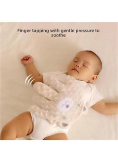 MIXDE Baby Startle Prevention Hand Glove, Baby Sleeping Palm, Baby Sleep Automatic Beater, Baby Soothing Palm Pat Sleep Artifact, Baby Soothing Hand For Sleeping, Red Bean Filling (Beige Bear)  - Image 4