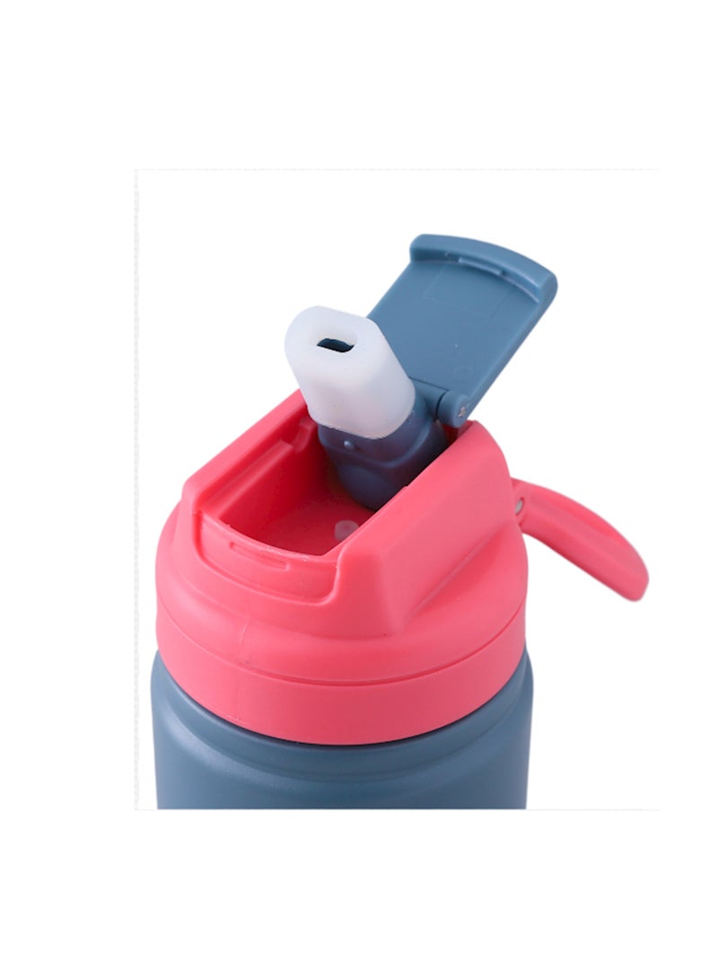 Generic 600ml Gradient Sports Water Bottle – Leakproof Flip Straw Lid, Travel-Friendly Hydration for Gym, Outdoor, and Everyday Use  - Image 3
