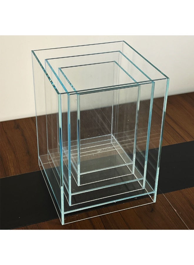 حوض أسماك زجاجي فائق الشفافية 3 في 1 حوض مرتفع (3 أحجام) - Image 4