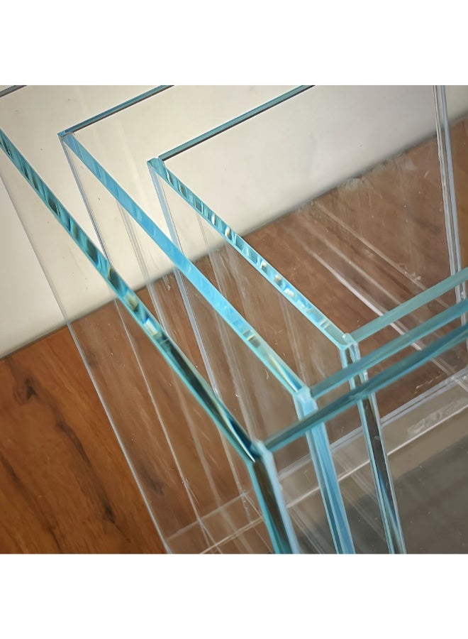 حوض أسماك زجاجي فائق الشفافية 3 في 1 حوض مرتفع (3 أحجام) - Image 3