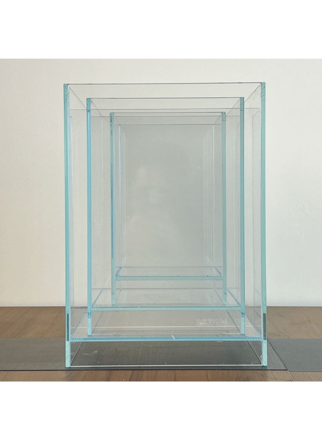 حوض أسماك زجاجي فائق الشفافية 3 في 1 حوض مرتفع (3 أحجام) - Image 1